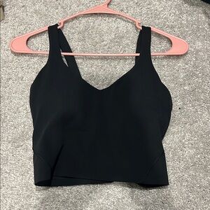 lululemon athletica Black Cropped Tank Top